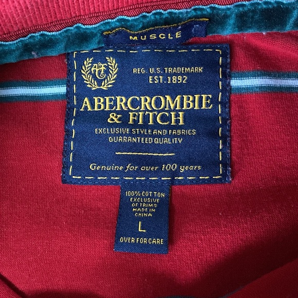 Abercrombie long sleeve polo size large - Picture 3 of 4